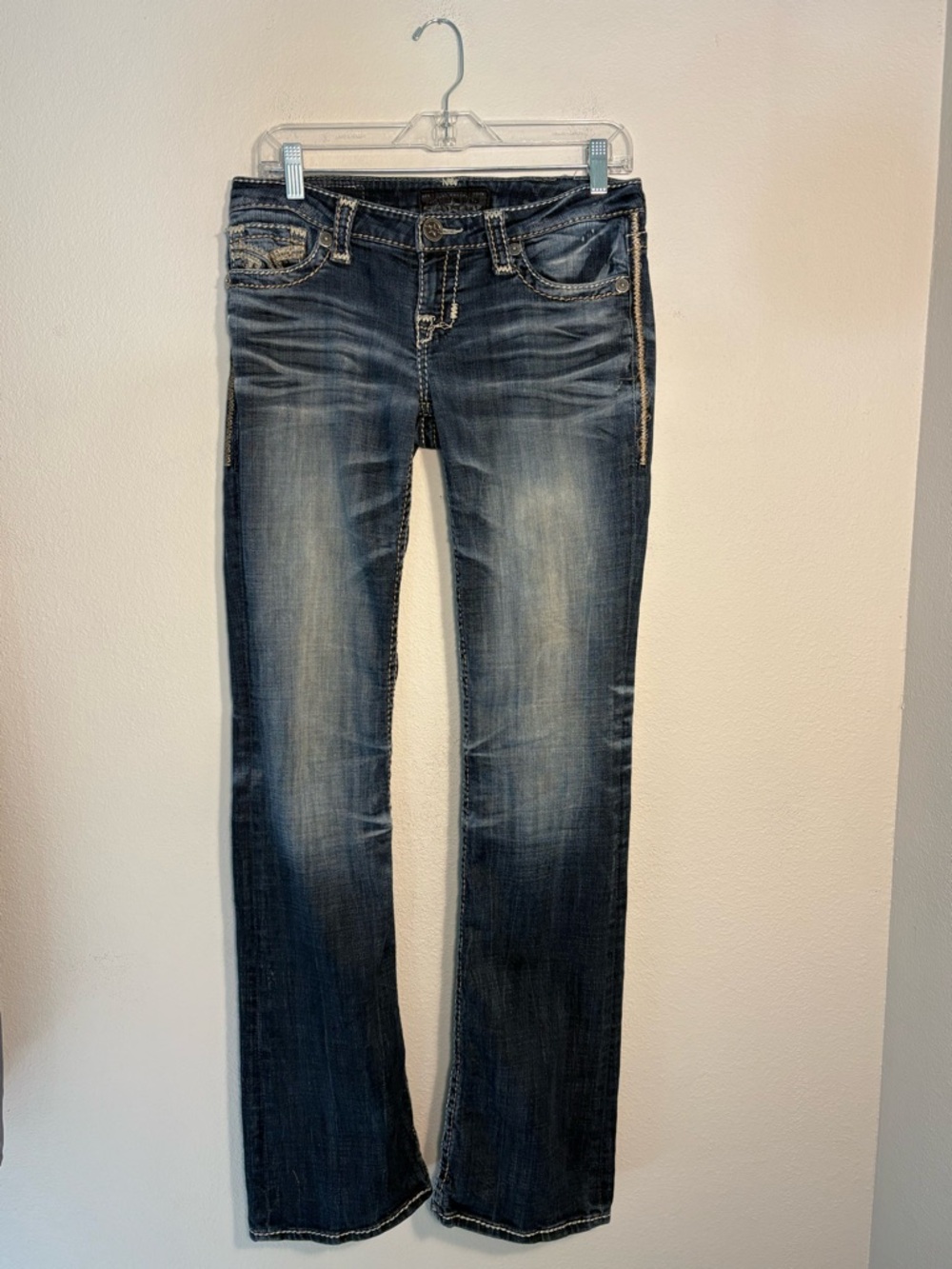 Big Star Vintage Collection Bootcut Jeans Y2K Thick Stitch